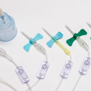 For each major blood culture bottle manufacturer, Kurin offers 6 blood culture collection sets: 2 safety slide needles (21 & 23 gauge), 2 push button needles (21 & 23 gauge), or two luer connections for peripheral IV catheters.