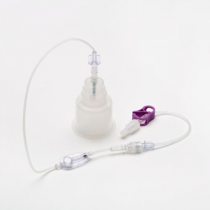 Peripheral IV catheter connected to Kurin Jet